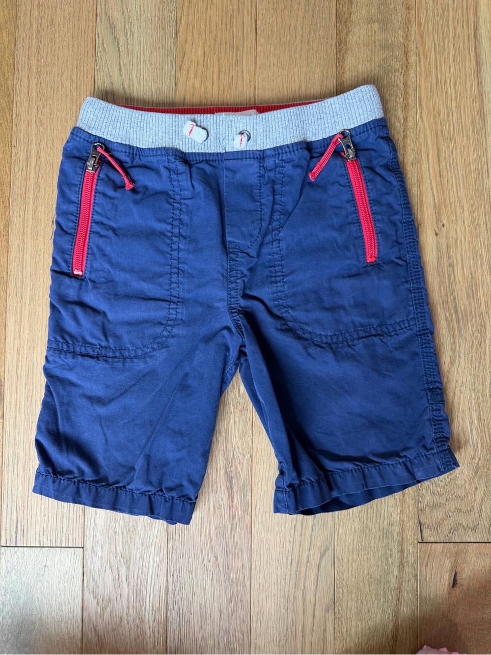 Mini Boden Boys Navy Blue Zip Pocket Shorts Size 6Y 116cm